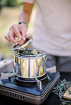 Tribe Kettle T-FI-0010 Metal, 1.2 л | Туристичний чайник з нержавіючої сталі з ситечком для багаття, пальника та плити, фото 5