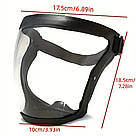 Прозорий щиток захисний лицьовий / Захисна маска пластикова / Маска щиток пилозахисний для обличчя, фото 9