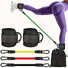 Набір еспандерів для фітнесу 3шт, "Тріумф" / Гумки-еспандери для тренувань / Еспандери-гумки для ніг, фото 2