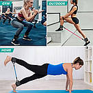 Набір еспандерів для фітнесу 3шт, "Тріумф" / Гумки-еспандери для тренувань / Еспандери-гумки для ніг, фото 3
