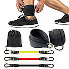 Набір еспандерів для фітнесу 3шт, "Тріумф" / Гумки-еспандери для тренувань / Еспандери-гумки для ніг, фото 4