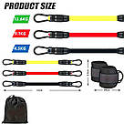 Набір еспандерів для фітнесу 3шт, "Тріумф" / Гумки-еспандери для тренувань / Еспандери-гумки для ніг, фото 8