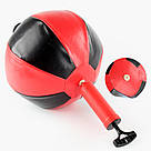 Боксерський набір на стійці 70-110см, з рукавицями та насосом / Дитяча груша на підставці / Підлоговий бокс, фото 5