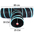 Тунель для котів 80*30*25 см, B40307II2 / Ігровий лабіринт для тварин / Ігровий тунель для тварин, фото 8