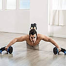 Роликовий тренажер AD3-9 / Ролик для преса / Гімнастичний тренажер для преса / Колесо для преса, фото 2