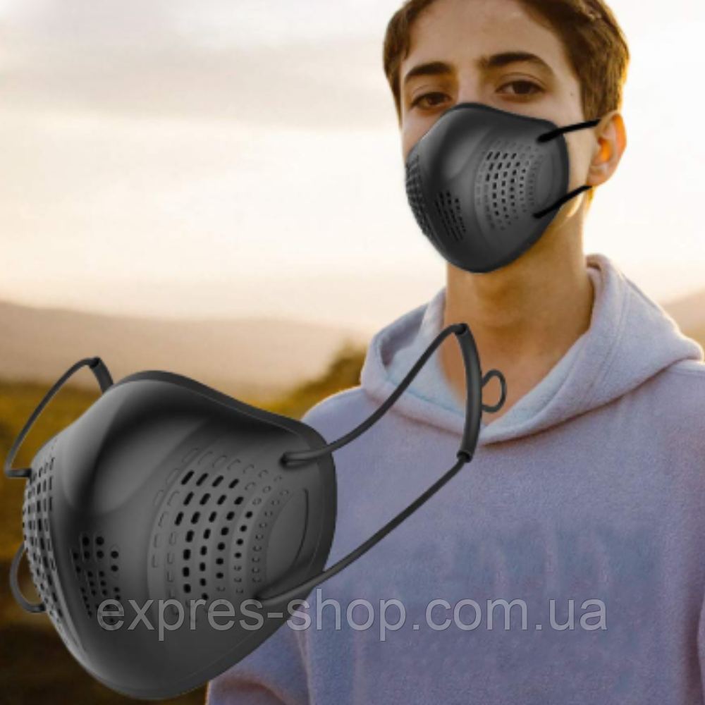 Респіраторна маска із замінним фільтром, A8 Чорний / Захисна маска / Респіратор, фото 1