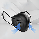 Респіраторна маска із замінним фільтром, A8 Чорний / Захисна маска / Респіратор, фото 2