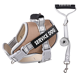 Шлейка для собак, шия 29-36 см, груди 41-49 см, B40707Q9 X25 / Регульована шлейка для домашніх улюбленців