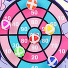 Дитяча гра в дартс з липкими кульками 6шт Слоник, 43х30см / Дитячий дартс / Дартс для дітей з м'ячиками, фото 4