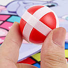 Дитяча гра в дартс з липкими кульками 6шт Слоник, 43х30см / Дитячий дартс / Дартс для дітей з м'ячиками, фото 5