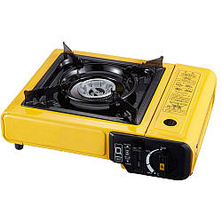 Туристична газова плита 2300Вт / Портативна настільна плита / Одноконфорочна плита c адаптером