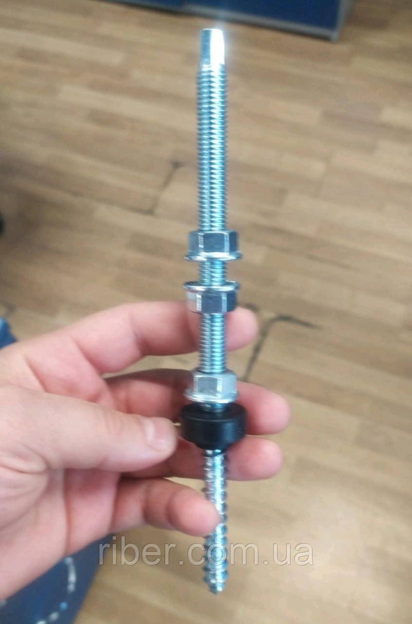 Гвинт - шуруп М10/200 ZN шпилька комплект