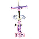 Дитячий самокат із сидінням і батьківською ручкою / Самокат для дітей / Триколісний самокат із бортиком, фото 2
