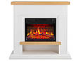 Камінокомплект ArtiFlame Shelford AF23BS білий з обігрівом і звуком горіння вогню, фото 2