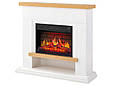 Камінокомплект ArtiFlame Shelford AF23BS білий з обігрівом і звуком горіння вогню, фото 3