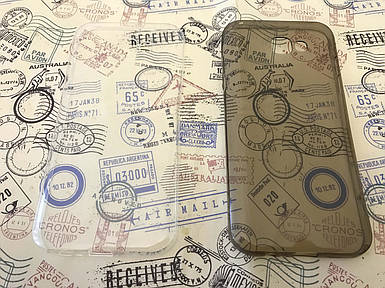 Ультратонкий чохол для Samsung Galaxy A3 2017 Duos SM-A320 прозорий і сірий