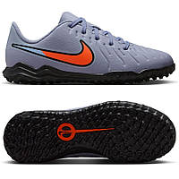 Дитячі сороконіжки Nike Tiempo Legend 10 CLUB TF DV4355-402, Сірий, Розмір (EU) — 32