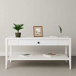 Стіл журнальний прямокутний «Хюгге» з натурального дерева