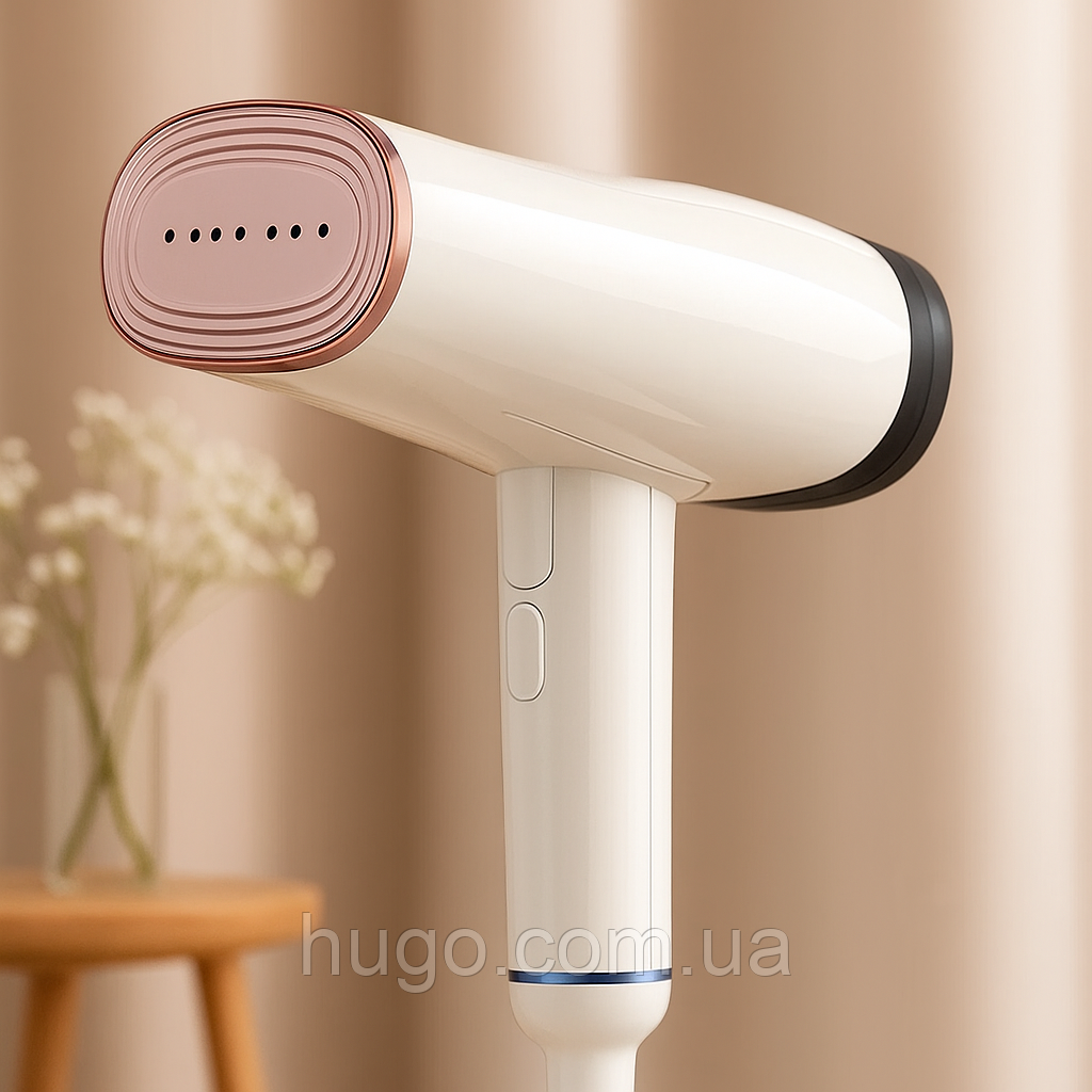 Ручний відпарювач для одягу HM-9046, 1200Вт, 260мл, Білий / Вертикальний відпарювач / Парова праска, фото 1