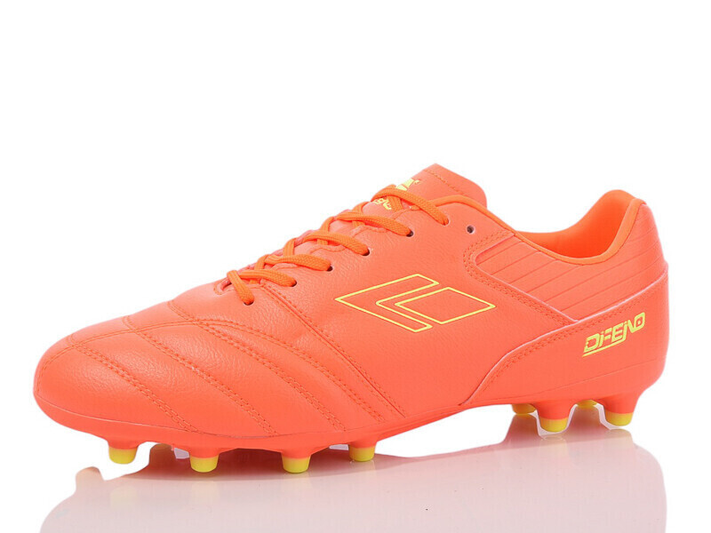 Бутси (копи) для футболу дорослі Restime Restime DIMB25626-2 orange-lime р. 41-45, фото 1