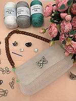 Канва пластикова для сумки 25.5х15х6 см (РОЗМІР В РОЗГОРНУТОМУ ВИДІ 53,4х50х25,5см), біла