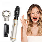 Фен для волосся з іонізацією 800Вт + 2 концентратори, 3 режими, LY-945 / Потужний фен для сушіння волосся, фото 3