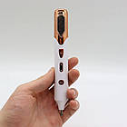 Коагулятор косметичний бездротовий з 5 голками, 300 мАг, 120x20x20 мм, 1368 / Лазерна косметична ручка, фото 5