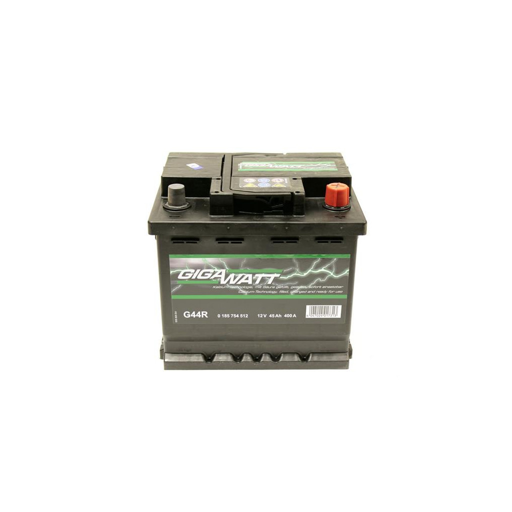 Акумулятор автомобільний GigaWatt 45А (0185754512), фото 1