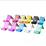 Міні підставка для смартфона алюмінієва • Універсальний тримач • Стильний аксесуар для iPhone/Samsung, фото 5