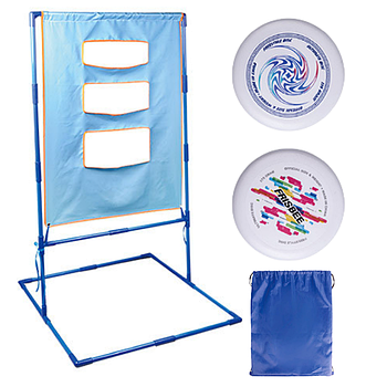 Ігровий набір фрісбі + стійка-мішень / Фрісбі-іграшка / Літаюча тарілка / Літаючі диски