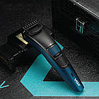 Машинка для стрижки волосся з регулятором висоти, VGR V-053B / Тример акумуляторний для бороди, фото 6