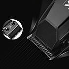 Машинка для стриження + 8 насадок, 7500 об./хв, з USB, NG-125, Чорний/Акумуляторний тример для волосся, фото 7