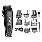 Машинка для стриження + 8 насадок, 7500 об./хв, з USB, NG-125, Чорний/Акумуляторний тример для волосся, фото 10