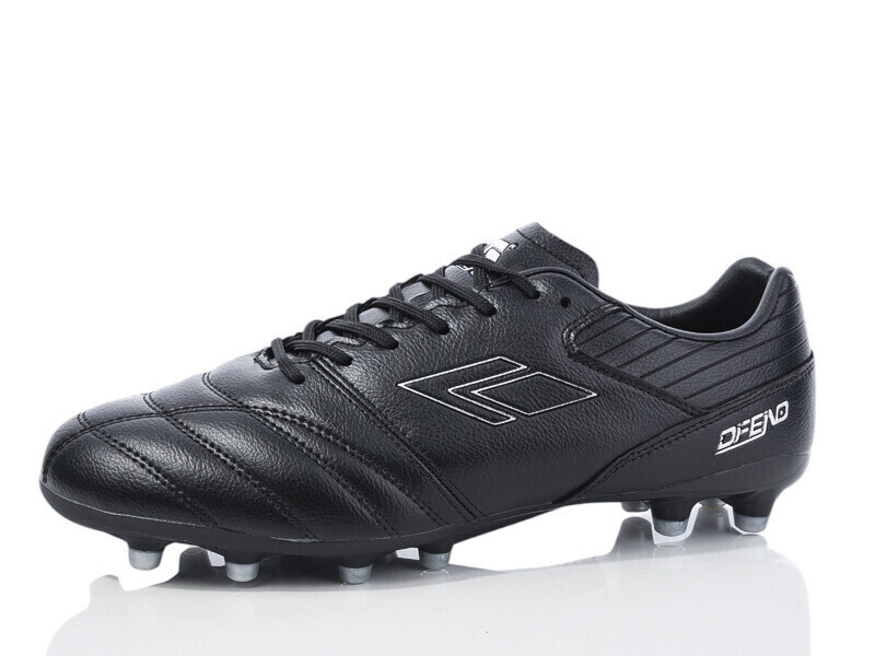 Бутси (копи) для футболу дорослі Restime DIMB25626-2 black-silver р. 41-45, фото 1