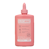 /Клей ПВА 200 мл PASTEL   ковпачокдозатор рожевий