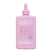 /Клей ПВА 200 мл PASTEL   ковпачокдозаторбузковий