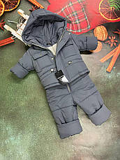 Зимовий дитячий теплий костюм від 1 року розміри 80-86 86-92 92-98 98-104 курточка та штанці, фото 5