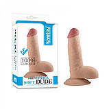 Фалоїмітатор реалістик, дилдо Lovetoy Ultra Soft Dude 7.5 дюймів, фото 2