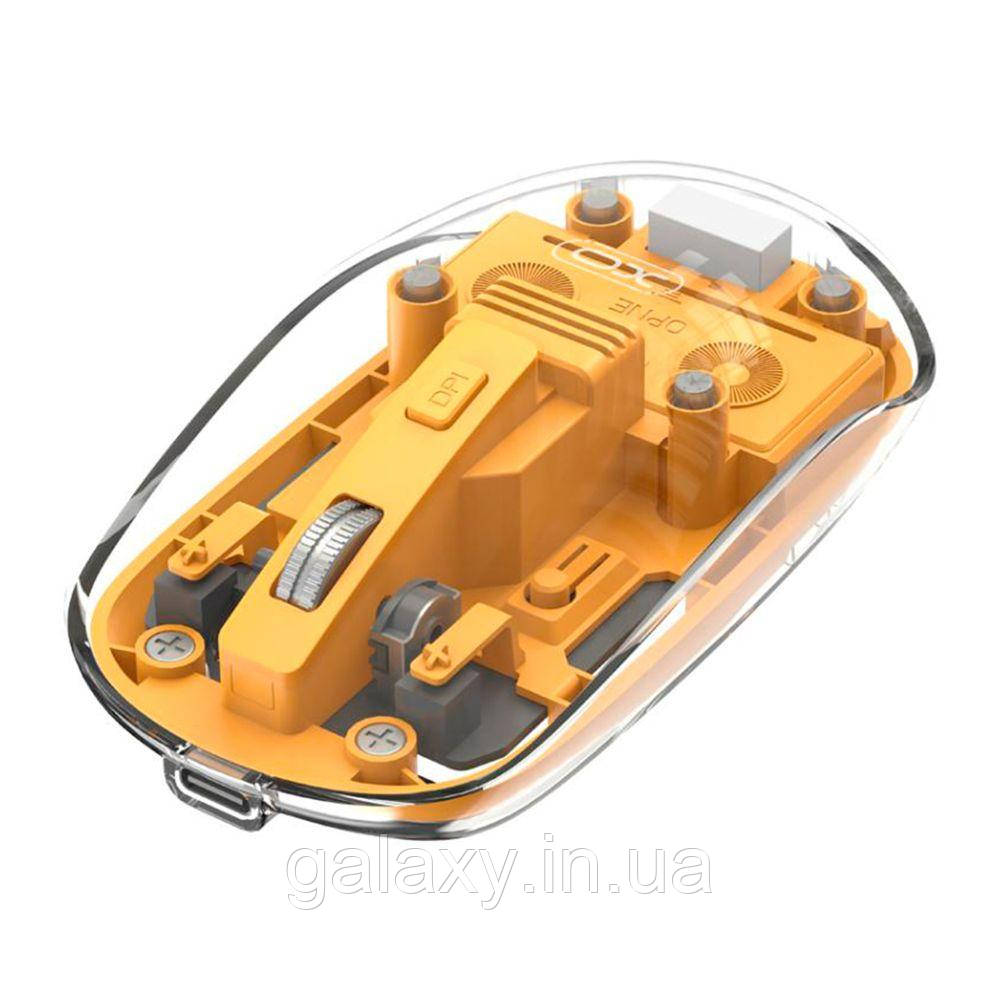Миша XO бездротова Bluetooth/2.4GHz M12 yellow, фото 1