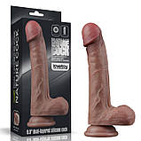 Імітатор пеніса, фалоїмітатор Lovetoy Dual Layered Silicone 9 дюймів, фото 2