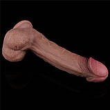 Імітатор пеніса, фалоїмітатор Lovetoy Dual Layered Silicone 9 дюймів, фото 4