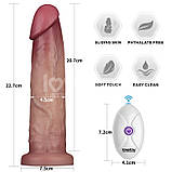 Самотик для жінок з вібрацією, вібро імітатор пеніса Lovetoy Sliding Skin Pro II 9 дюймів, фото 3