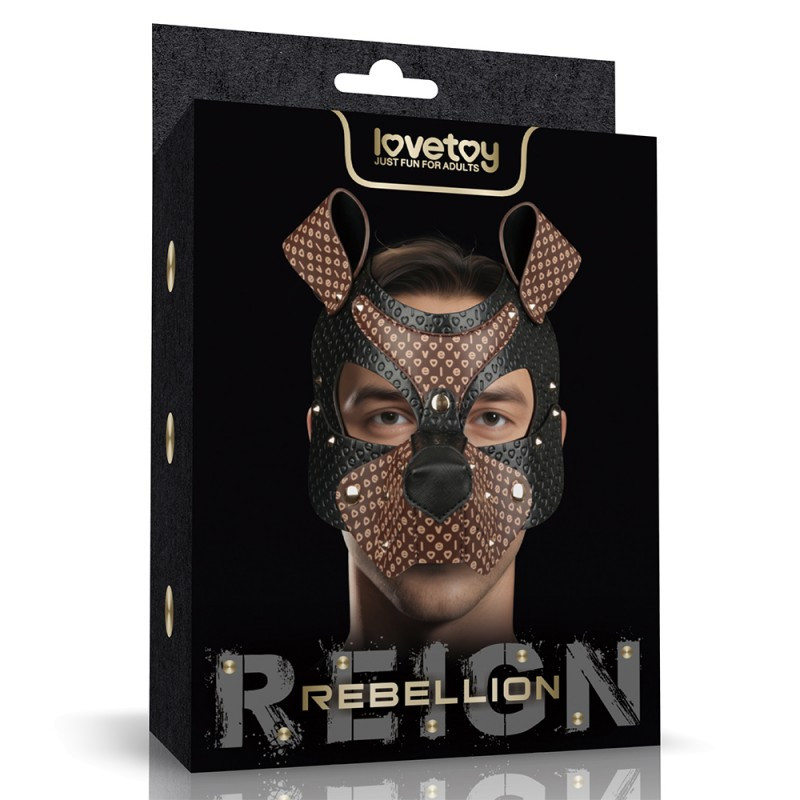 Маска-нампордник, рольова маска Rebellion Reign Classic Pup Mask преміальний поліуретан, фото 1