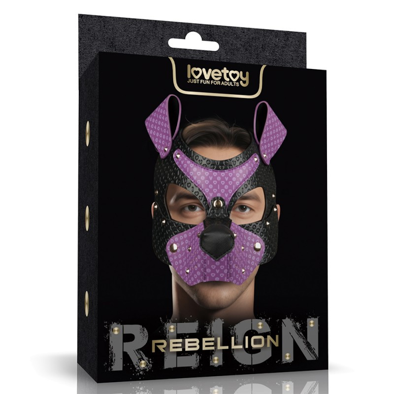 Маска-намордник, маска для рольових ігор Rebellion Reign Wicked Pup, поліуретан, знімний намордник, фото 1