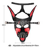Маска-нампордник, рольова маска Rebellion Reign Scarred Alpha Pup Mask, знімна морда, фото 2
