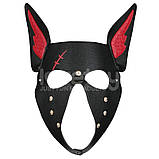 Маска-нампордник, рольова маска Rebellion Reign Scarred Alpha Pup Mask, знімна морда, фото 3