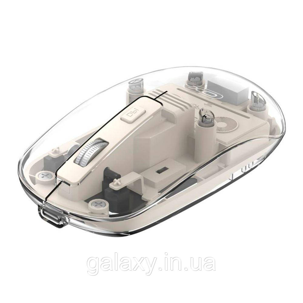 Миша XO бездротова Bluetooth/2.4GHz M12 Бежевий, фото 1