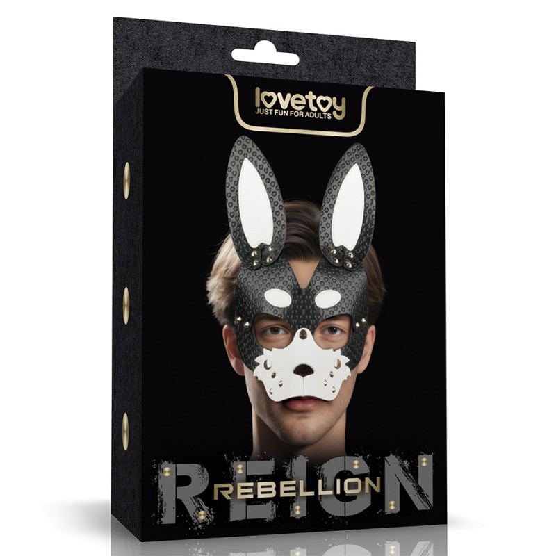 Маска-намордник, BDSM маска Lovetoy Rebellion Reign знімний намордник, фото 1
