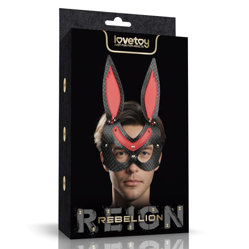 Маска-нампордник, маска для рольових ігор Rebellion Reign Mystery Bunny з регульованими ременями, фото 1
