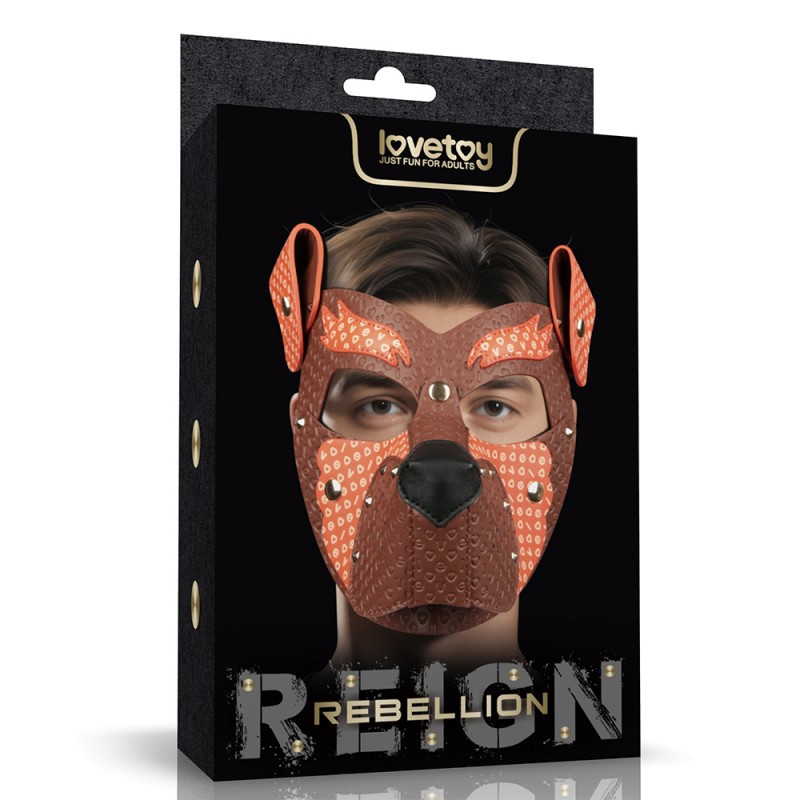 Маска-намордник, рольова маска Rebellion Reign Fox Pup преміум поліуретан, фото 1